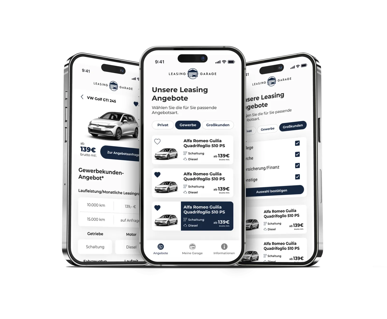 Leasing Garage: Leasingangebote mobil verwalten